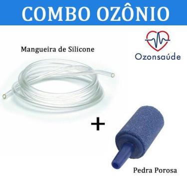 Imagem de Mangueira de Silicone e Pedra Porosa Para Gerador de Ozônio - Ozonsaúd