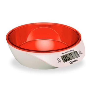 Imagem de Balanca de Cozinha Quanta QTBLC9000 5 KG - Branco/Laranja