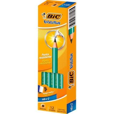 Imagem de Lápis Preto Redondo Evolution Preto S/BORRACHA - Caixa com 144 - BIC