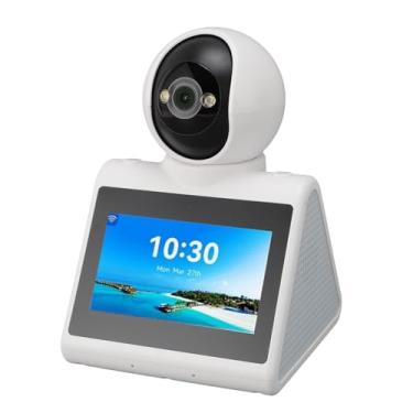 Imagem de Chamada de Vídeo Smart Camera Com Tela HD 2 Way One Click Call Indoor Câmera de Segurança 2K para Monitoramento do bebê e pet.
