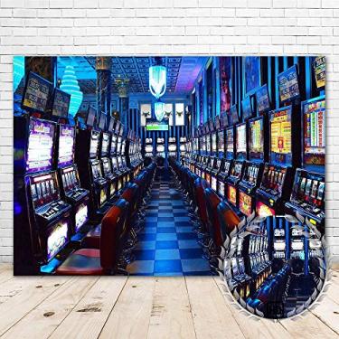 Imagem de Jogo de fundo para caça-níqueis para jogos, 2,1 x 1,5 m, vinil sorte, vencedor, jogo, cassino, jogo, sala de jogos, fundo para fotografia, tema de Las Vegas, decoração de festa de aniversário, faixa