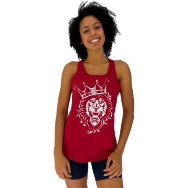 Imagem de Regata Feminina Recorte Nadador MXD Conceito Lion King, GG, Vermelho