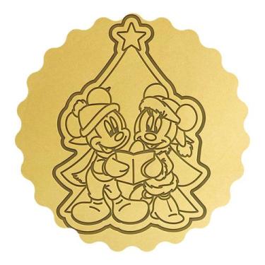 Imagem de Cortador Biscoito Árvora Natal Mickey e Minnie - DOCE IMPRESSO,  12cm