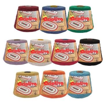 Imagem de Kit 10 Unidades Barbante Criativa Big 2,5Kg N.º 6 - Criativa Utilidade