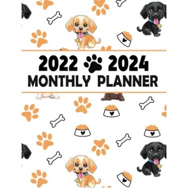 Imagem de Monthly Planner 2022-2024: Cute Labrador Planner | 3 Year Monthly Planner | 36 Months Agenda|Schedule Organizer & Agenda With Projects/Notes/Goals & Checklists