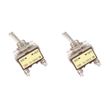 Imagem de 10 Unidades Liga/desliga Interruptor de Alternância de 2 Posições 4 Pinos 12mm Montagem 15A 250VAC