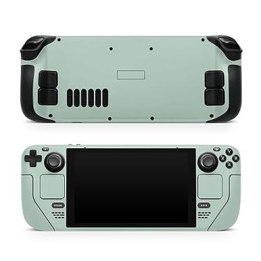 Imagem de TACKY DESIGN Cor sólida, película de vinil premium, capa completa para Steam Deck com compatibilidade LCD e OLED (verde menta)