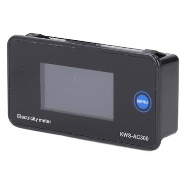 Imagem de Medidor de Corrente de Tensão CA, Multímetro Digital AC50-300V Tensão 0-100A Corrente 0-30kW Medidor de Energia Testador de Energia Com LCD, Dispositivo de Teste de Circuito