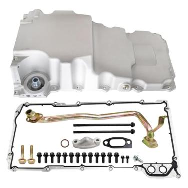Imagem de SMMS 302-3 GM LS LSX LS1 LS2 Swap Cárter de Óleo Retrofit para Camaro Firebird Mustang G-Body A-Body, Kit de Cárter de Óleo Retro-Fit, Prata