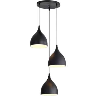 Imagem de Cone de iluminação suspenso luzes pendentes de madeira simples cabeça única pequena lâmpada suspensa de teto para sala de jantar sala de estar ilha itchen