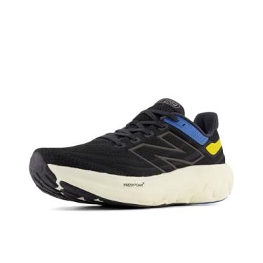 Imagem de New Balance Fresh Foam X 1080 V13 Tênis de corrida masculino, Ágata preto/azul/gengibre limão, 11