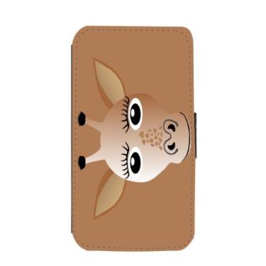 Imagem de Rikki Knight Capa carteira flip com rosto de desenho de girafa com aba magnética para Samsung Galaxy S3