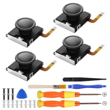 Imagem de BRONAL TMR Hall Effect Joystick Replacement for JoyCon – 32 in 1 [No Drifting] Replacement Joystick Analog Thumb for Switch/OLED/Lite Right/Left Stick (4pcs with Repair Kit)