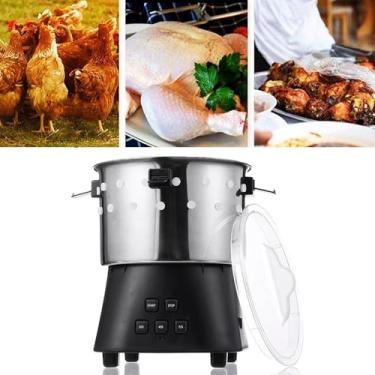 Imagem de Máquina depilatória de codorna de pombo 5000r/min Máquina de depragem de aço inoxidável de aço inoxidativo Máquina de aves de aves de aves para frango de aves, pássaro, pato, peru, codorna