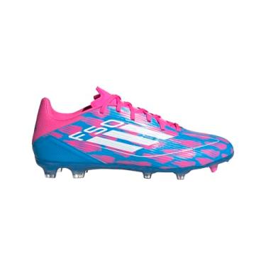 Imagem de adidas Chuteira masculina Messi F50 League Firm GroundMulti-Ground - Azul, Rosa, Azul, rosa, 41
