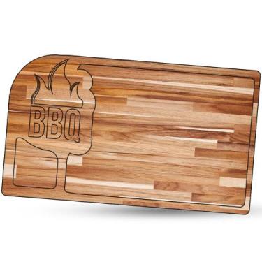 Imagem de Tábua de Carne para Churrasco Teca BBQ 1 - LAZERBR