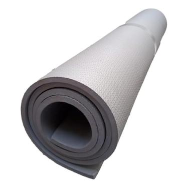 Imagem de Tatame Manta Colchonete Forração Eva 10mm 200x100cm Cinza Escuro Ioga Pilates Ginástica Academia Yoga