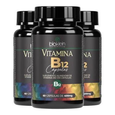 Imagem de Kit 3 Vitamina B12 60 Cápsulas - Bioklein