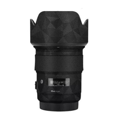 Imagem de Lente Skin Camera Vinly Wrap Flim para Sigma 50 mm F1.4 DG HSM Art Apto para Canon Mount Camera Adesivo Decorativo de Corpo Inteiro Decalque 1:1.4 50 1.4 (Triângulo Preto)