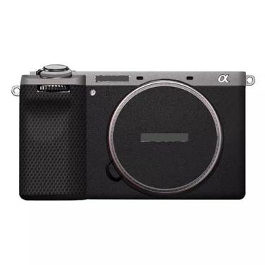 Imagem de Adesivo de corpo de câmera Alpha 6700 película protetora de vinil decalques acessórios para Sony A6700 (titânio (topo) + preto fosco)