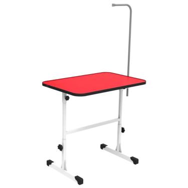 Imagem de Mesa para Tosa Grande Minag Vermelha com Regulagem de Altura Tampo de 90×60