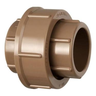 Imagem de União Soldável 50mm Krona Marrom Pvc Tubo Conexão Oferta