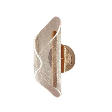 Imagem de Arandela LED 7W Acrílico 28cm Parede Dourado 3000K Bivolt QB05136 - Ni