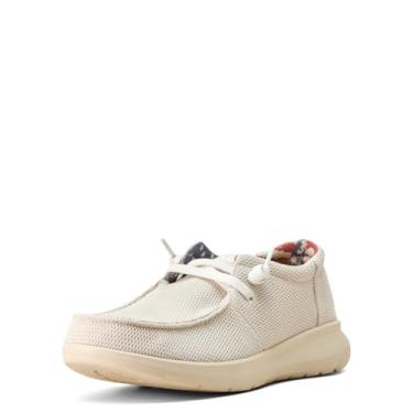 Imagem de ARIAT Hilo Graphic Stretch Slip On Boat Casual Tênis Masculino - Azul, Malha creme, 44