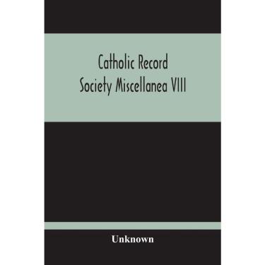 Imagem de Catholic Record Society Miscellanea Viii
