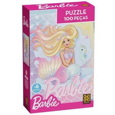 Imagem de Quebra Cabeça 100 Pcs Barbie Brilhante - Grow 04587