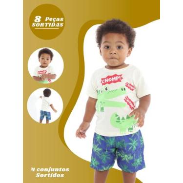Imagem de Kit 8 Peças Sortidas  4 Conjuntos Verão Menino - Bykyko, 3