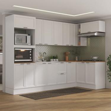 Imagem de Cozinha Compacta 7 Peças 3 Aéreos 3 Balcões 1 Paneleiro Torre Quente Soho Cabecasa