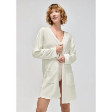 Imagem de Robe Manga Longa Em Tricô - Hering, G, Off white