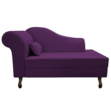 Imagem de Recamier Rafaela 185cm Lado Direito Suede Roxo - Amarena Móveis