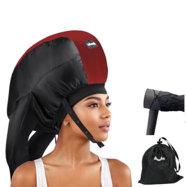 Imagem de Secador de cabelo Bonnet, difusor de cabelo ideal para cabelos cacheados, sua solução definitiva – Tampa de secador de cabelo de capacidade espaçosa para pentear rapidamente os cachos