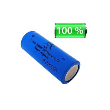 Imagem de Bateria Lítio 26650 4.2V Recarregável Para Lanterna Rádio Potencia 120