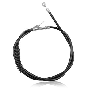 Imagem de Cabo de embreagem de 63 polegadas para Harley Sportster XL 883 1200 modelos Sportster 1986-2020, cabo de motocicleta trançado de aço inoxidável de 160 cm