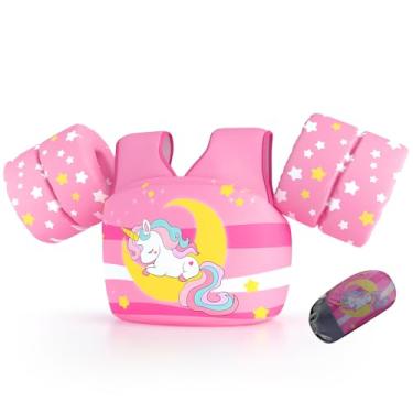 Imagem de Welebar Colete De Natação Para Crianças Pequenas, Traje Para Crianças De 12 A 32 Kg, Flutuadores Para Meninos E Meninas, Auxiliar De Natação, Treinamento, Traje Para Bebês/Crianças Pequenas/Criança