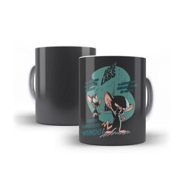 Imagem de Caneca Porcelana Pink e Cérebro Evangelizar o Mundo - Sublime Presente