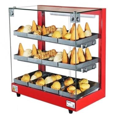 Imagem de TB12 - Estufa Beta para salgados 12 bandejas Torre Vermelha - 127V - O