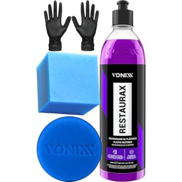 Imagem de Restaurax Revitalizador Renovador de Painel Plasticos Borrachas Aplicador Luva Vonixx