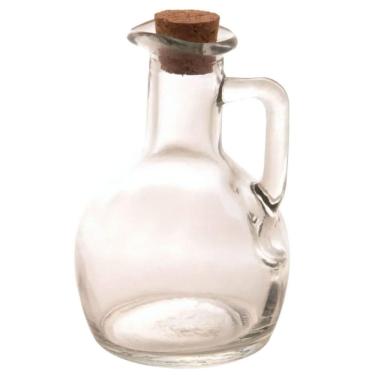 Imagem de Galheteiro Garrafa de Vidro Tampa Rolha Azeite 180ml Lyor Porta Condimentos de Mesa