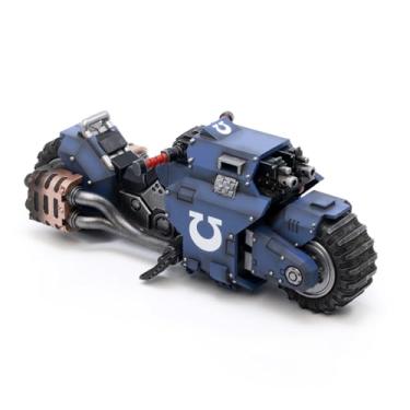 Imagem de JOYTOY 1/18 Warhammer 40,000 Space Marines Ultramarines Outriders Motorcycle Collection Model Birthday Gift