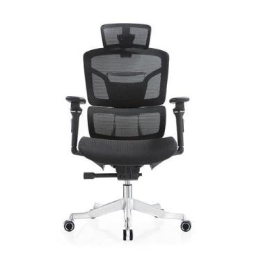 Imagem de Cadeira Presidente Premium telada braço 5D Syncron AlumínioG0035 - Ata