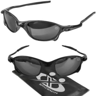 Imagem de oculos sol praia masculino lupa preto proteção uv + case qualidade pre