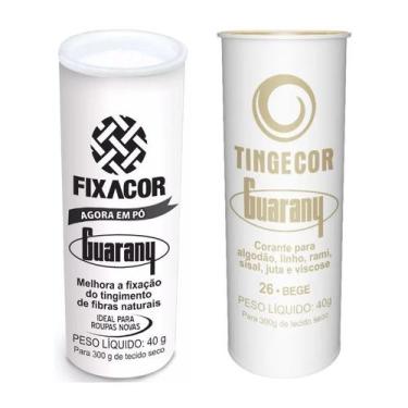 Imagem de Kit FixaCor + Corante de Roupas Bege Guarany
