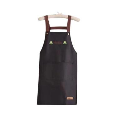 Imagem de Avental de Cozinha Impermeável Sem Mangas com Bolsos - Ideal para Chef