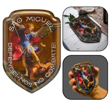 Imagem de Adesivo Escudo De São Miguel Arcanjo Resinado Grande - FORNECEDOR 1