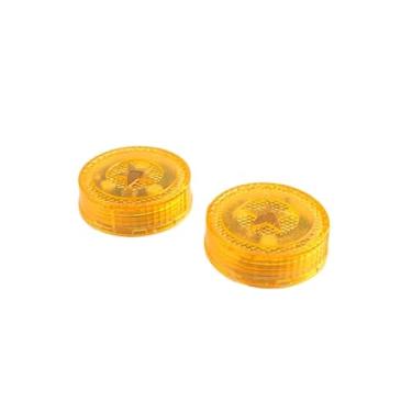 Imagem de Surakey Luzes estroboscópicas de emergência LED portáteis, 2 peças, luzes estroboscópicas LED, barra de beira de estrada, farol de bateria sem fio, 5 LEDs, mini luz de aviso no teto com magnético para