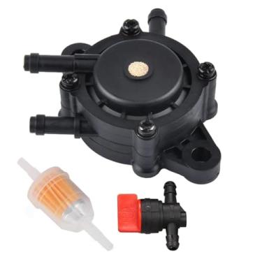 Imagem de Bomba de combustível 24 393 04-S / 24 393 16-S para Kohler 17HP-25 HP pequenos motores a gasolina cortador de grama trator bomba de combustível a vácuo compatível com John Deree Kawasaki Yamaha Briggs